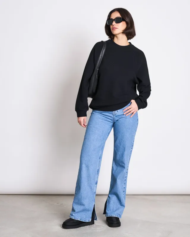 O-SWEATER TOULON RIB BLACK GOTS sold by JAN 'N JUNE