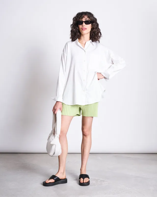 KNIT SHORTS IDOIA MATCHA sold by JAN 'N JUNE