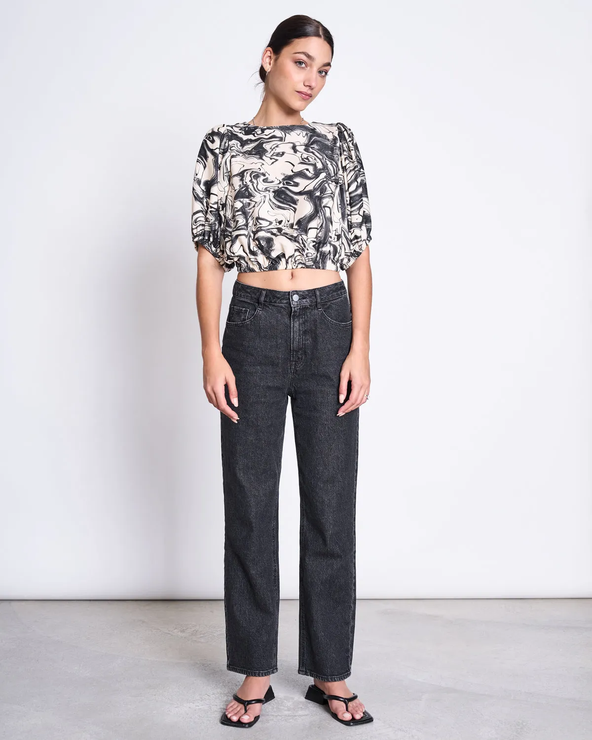 BLOUSE SKYE INK PRINT sold by JAN 'N JUNE