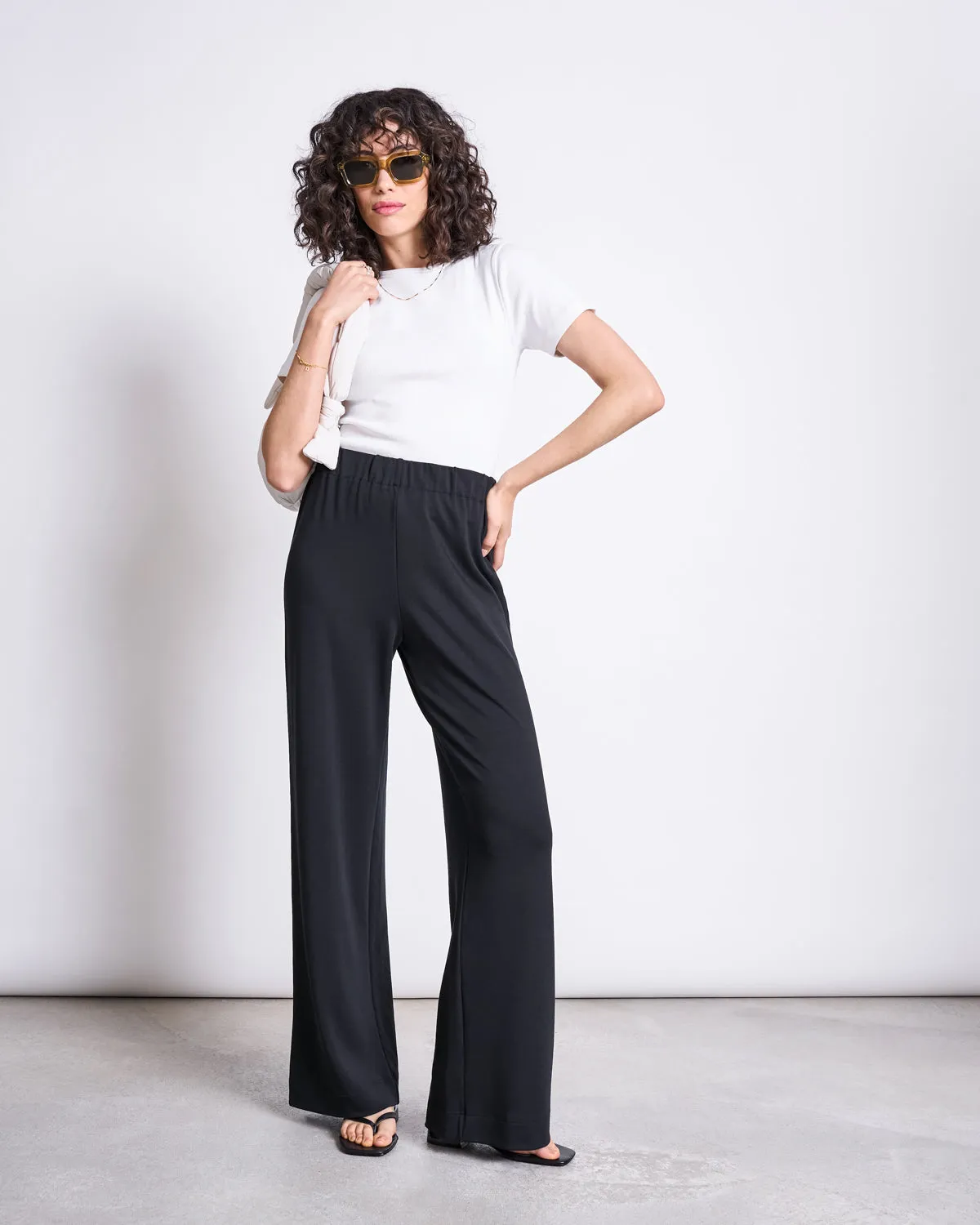 WIDE PANTS KISO BLACK sold by JAN 'N JUNE product image thumbnail 3