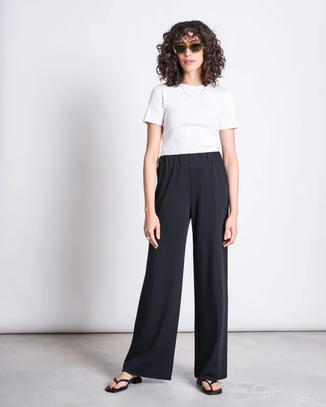 WIDE PANTS KISO BLACK sold by JAN 'N JUNE