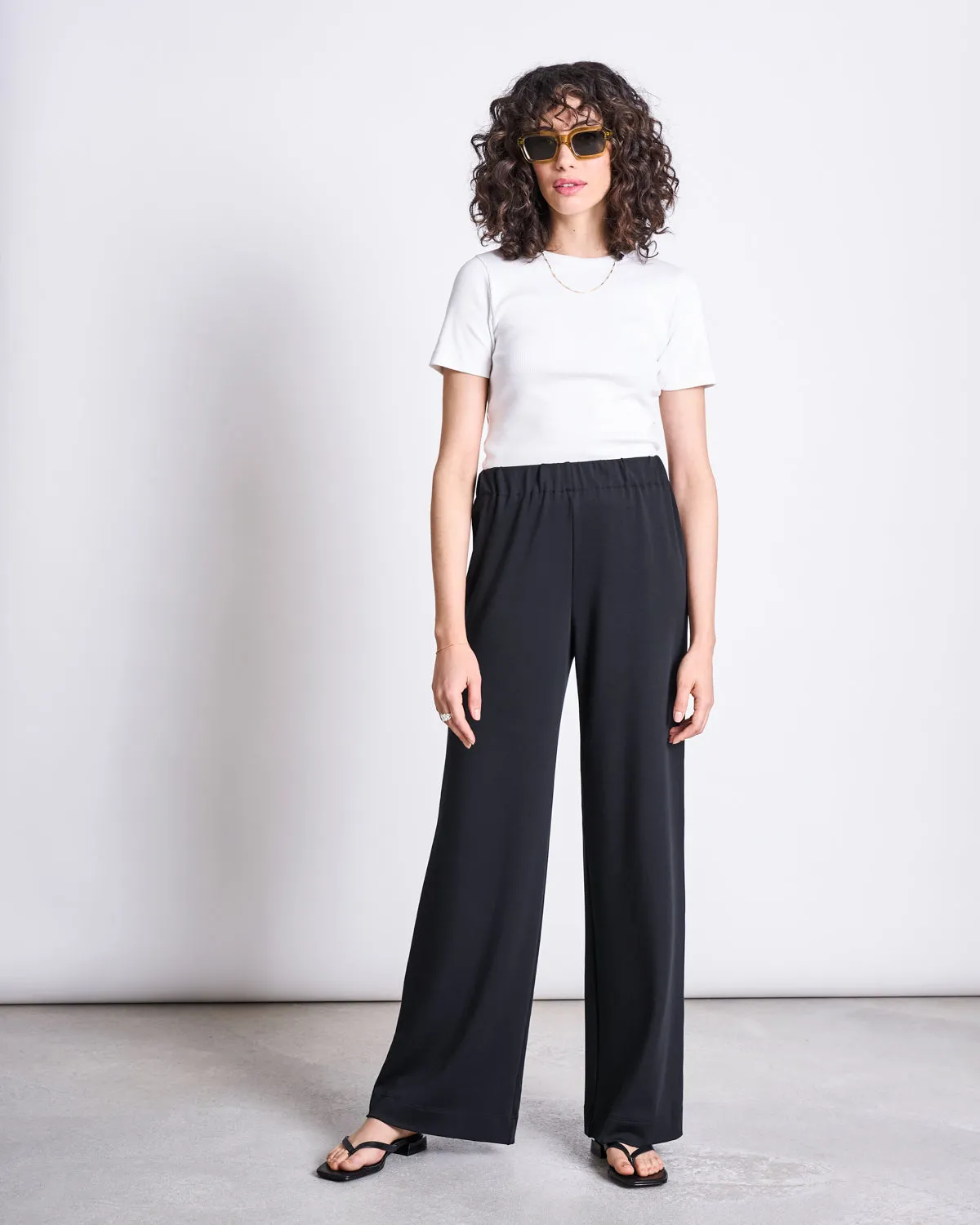 WIDE PANTS KISO BLACK sold by JAN 'N JUNE