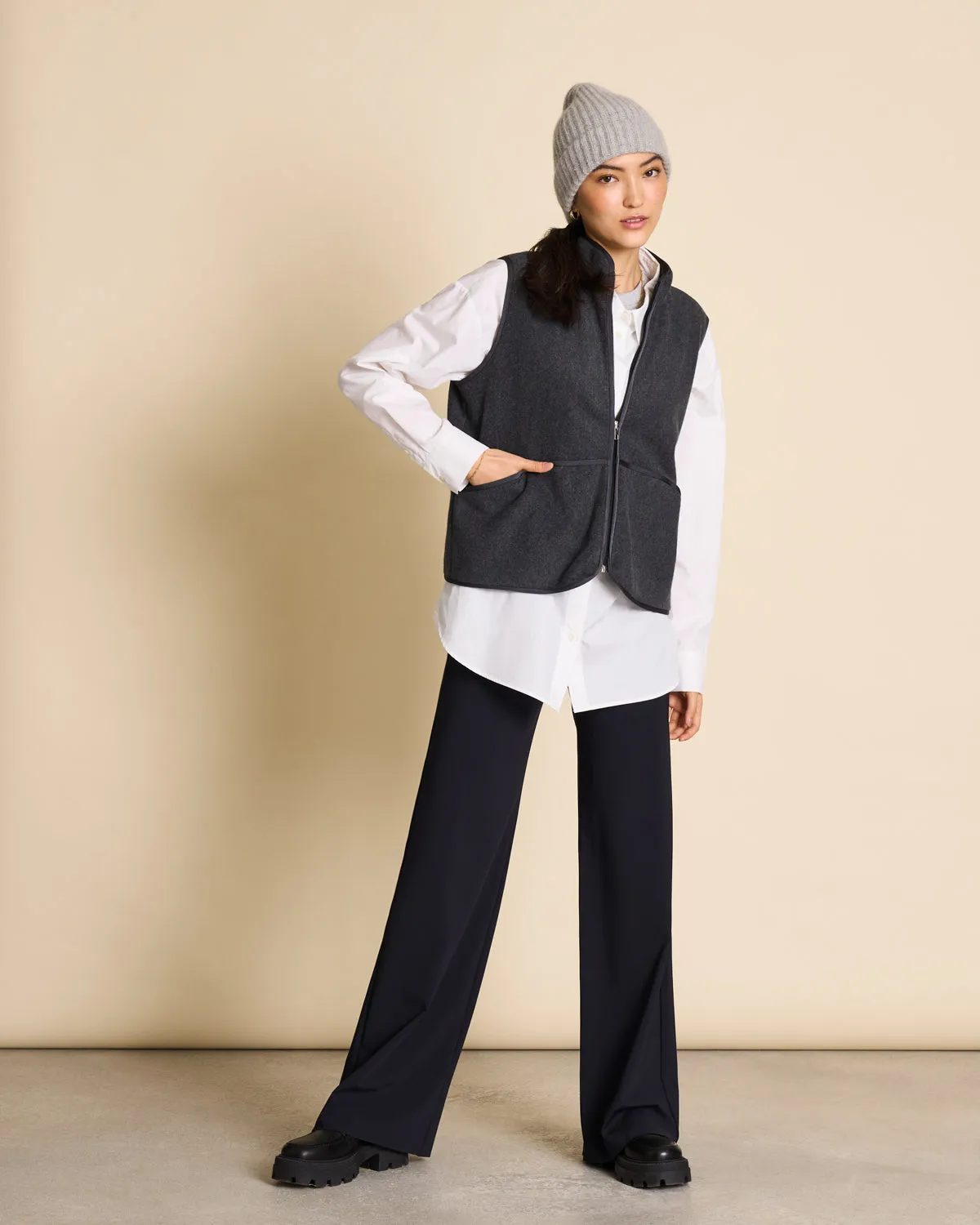 WOOLY KNIT BEANIE BJON LIGHT GREY sold by JAN 'N JUNE product image thumbnail 5