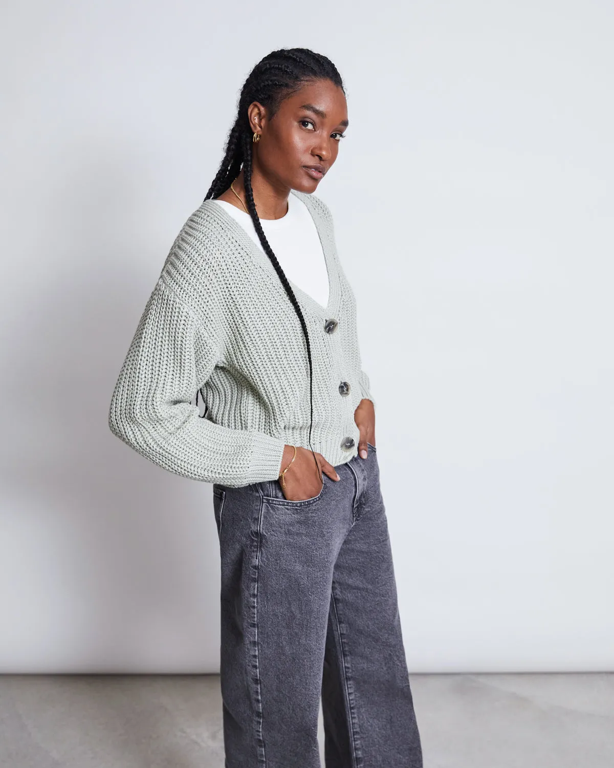 CHUNKY CARDIGAN LENA VINTAGE LACE GOTS sold by JAN 'N JUNE product image thumbnail 4