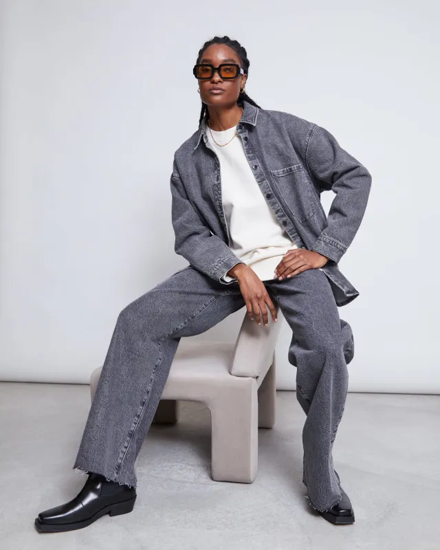 DENIM SHIRT SOLACE LIGHT GREY sold by JAN 'N JUNE