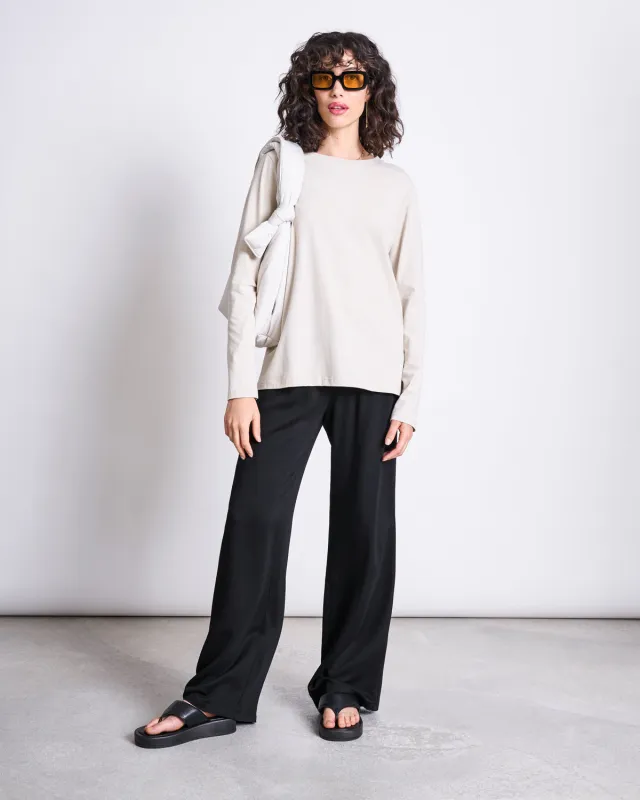 BRUSHED LONGSLEEVE BOY IVORY GOTS sold by JAN 'N JUNE