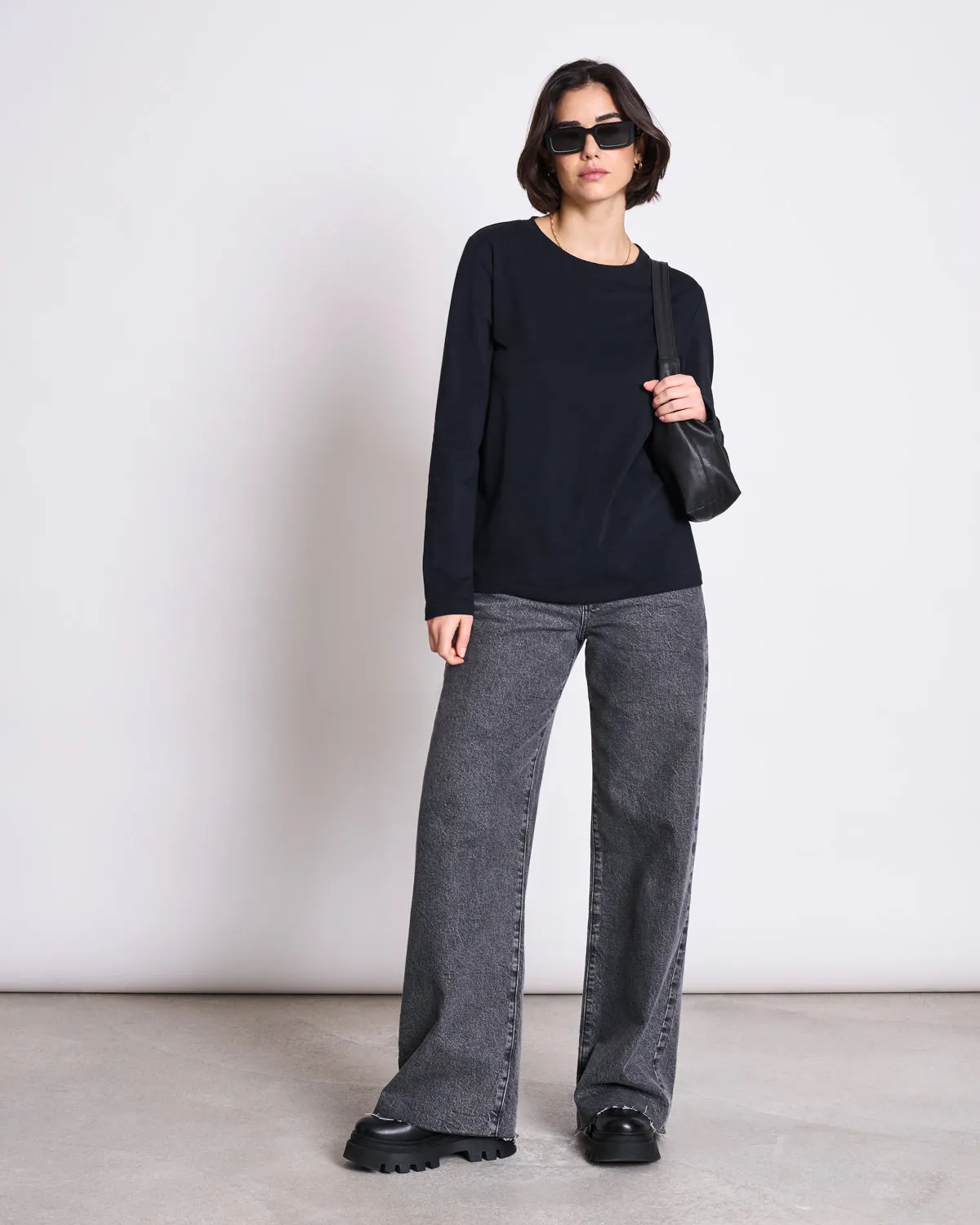 BRUSHED LONGSLEEVE BOY BLACK GOTS sold by JAN 'N JUNE product image thumbnail 2