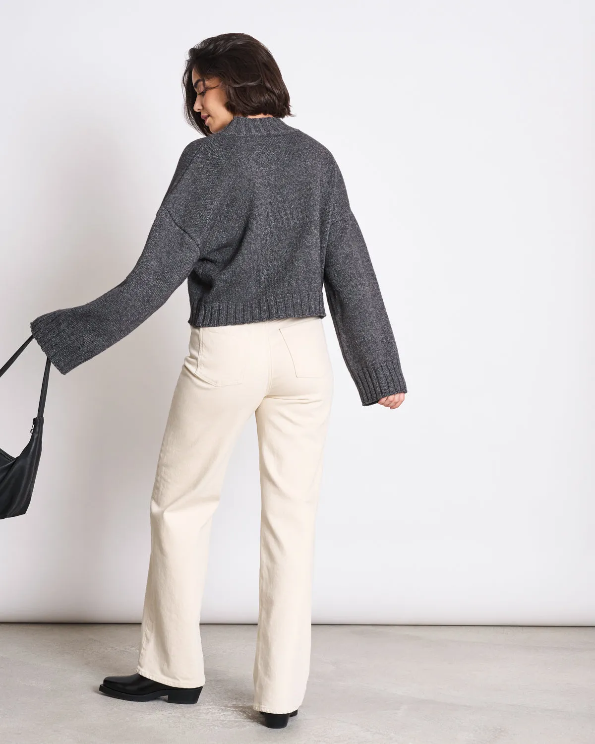 ASYMMETRIC JUMPER SAMEA DARK GREY GOTS sold by JAN 'N JUNE product image thumbnail 3