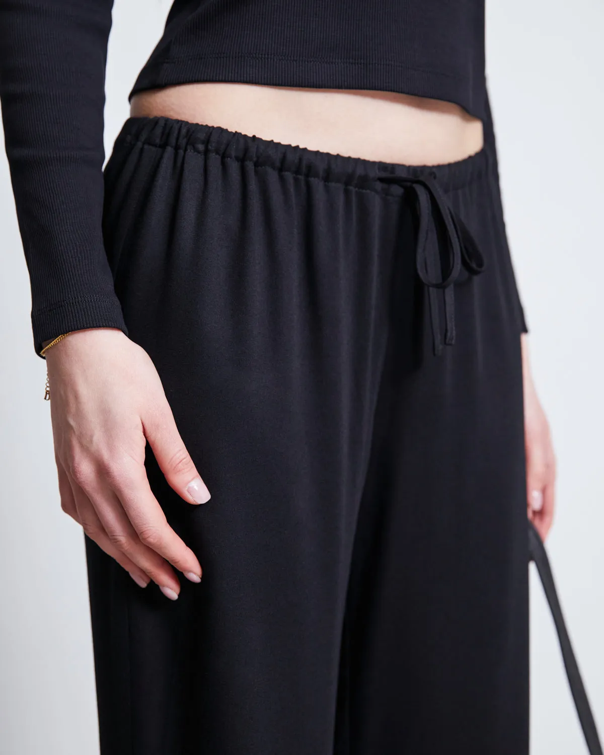 MID RISE LOOSE PANTS STRATH BLACK sold by JAN 'N JUNE product image thumbnail 3