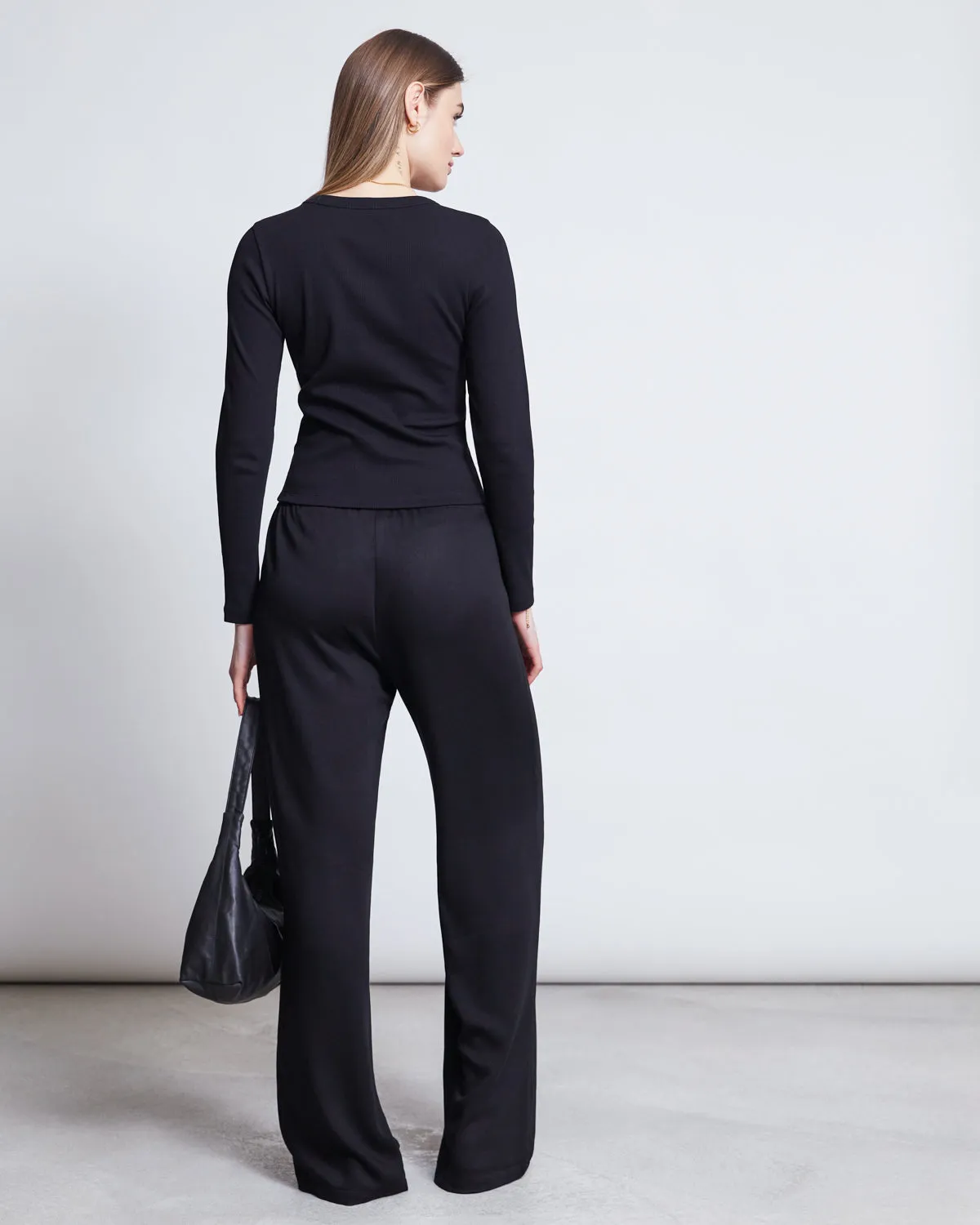 MID RISE LOOSE PANTS STRATH BLACK sold by JAN 'N JUNE product image thumbnail 4