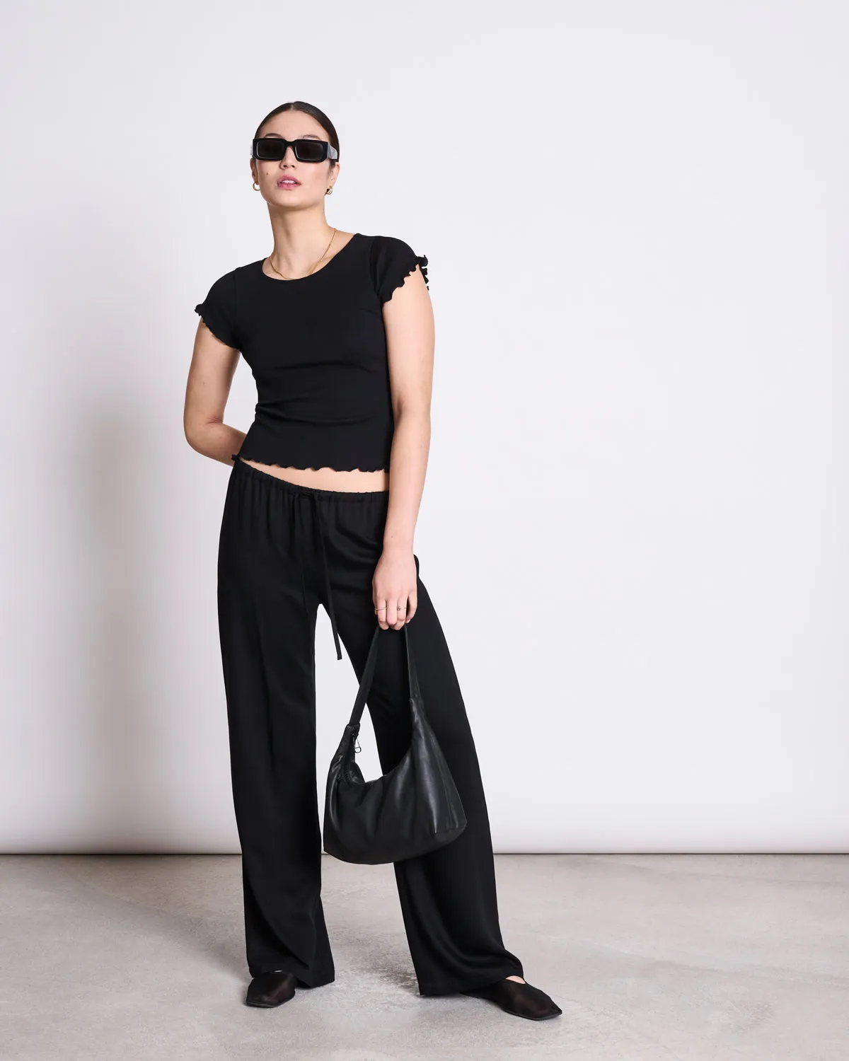 MINIRIB T-SHIRT REN BLACK GOTS sold by JAN 'N JUNE product image thumbnail 3