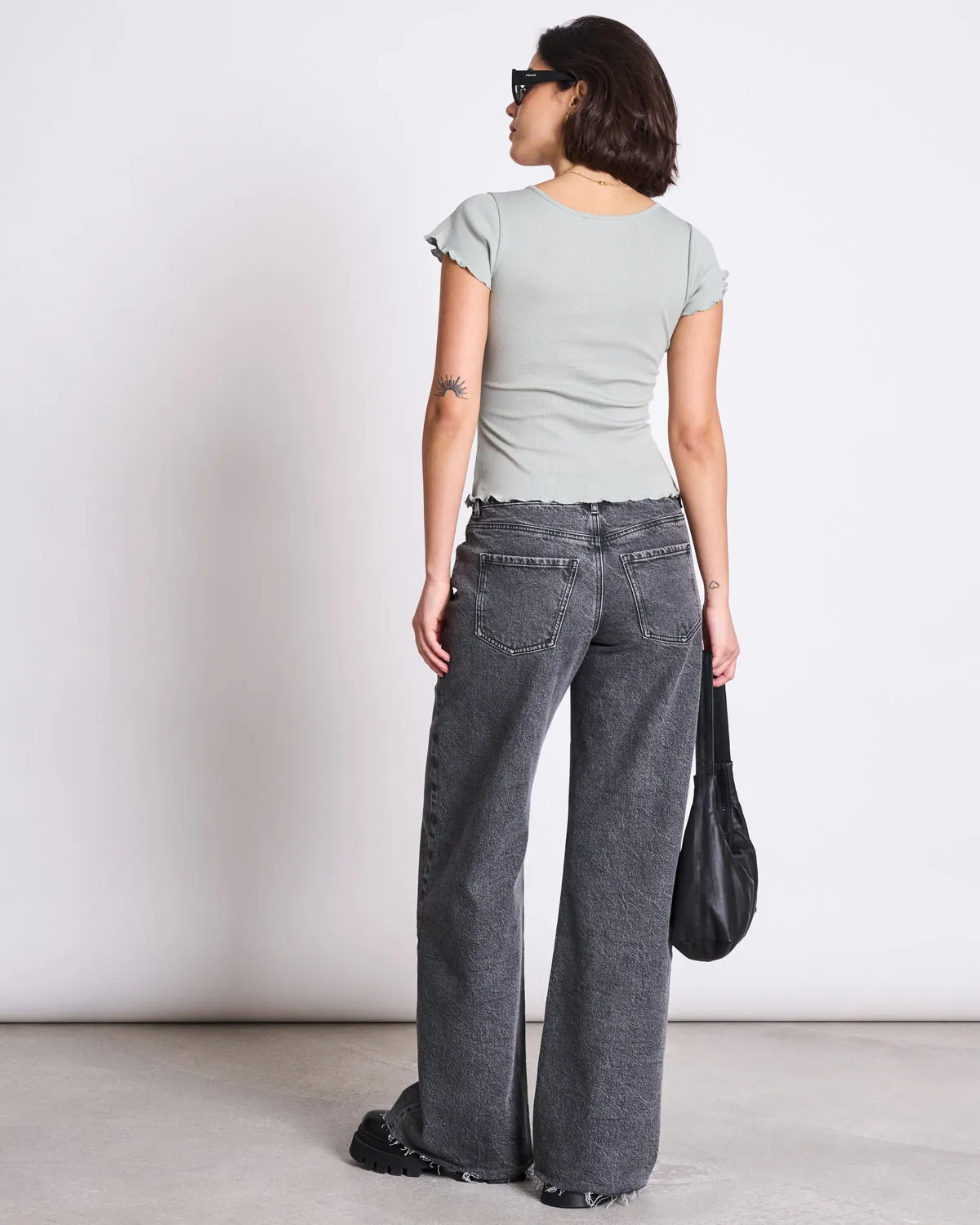 MINIRIB T-SHIRT REN MUTED SEA SPRAY GOTS sold by JAN 'N JUNE product image thumbnail 4