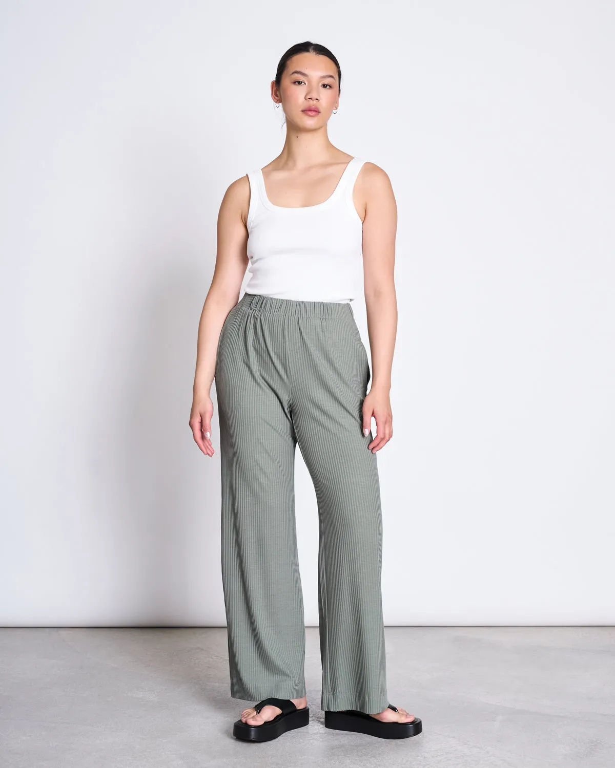 TENCEL™ LYOCELL RIB PANTS SMILLA SEA SPRAY sold by JAN 'N JUNE product image thumbnail 3