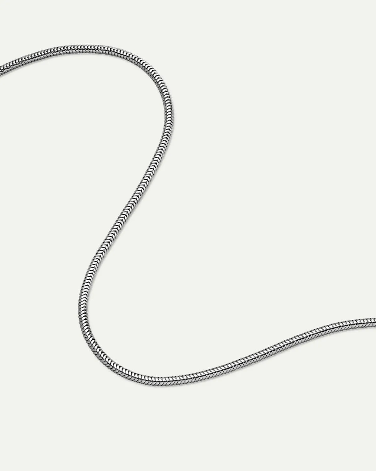 DEAR DARLING BERLIN DELICATE SHORT SNAKE NECKLACE SILVER sold by JAN 'N JUNE product image thumbnail 3