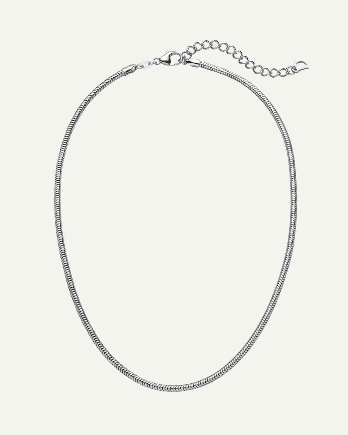 DEAR DARLING BERLIN DELICATE SHORT SNAKE NECKLACE SILVER sold by JAN 'N JUNE