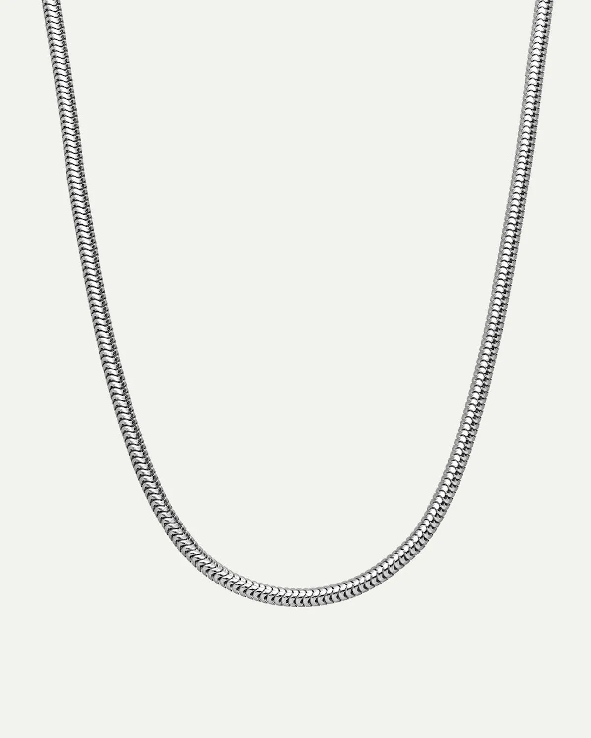 DEAR DARLING BERLIN DELICATE SHORT SNAKE NECKLACE SILVER sold by JAN 'N JUNE product image thumbnail 2