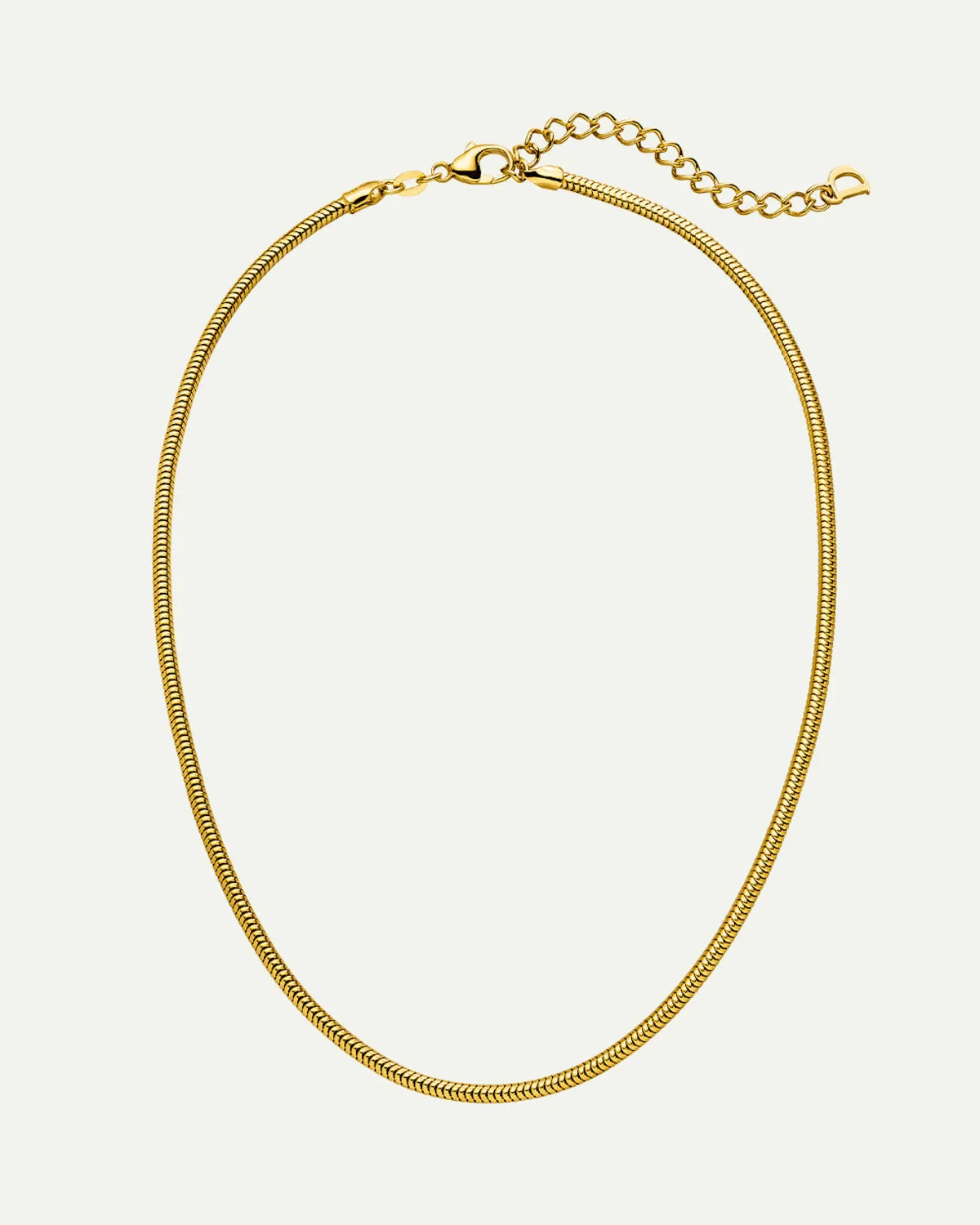 DEAR DARLING BERLIN DELICATE SHORT SNAKE NECKLACE GOLD sold by JAN 'N JUNE