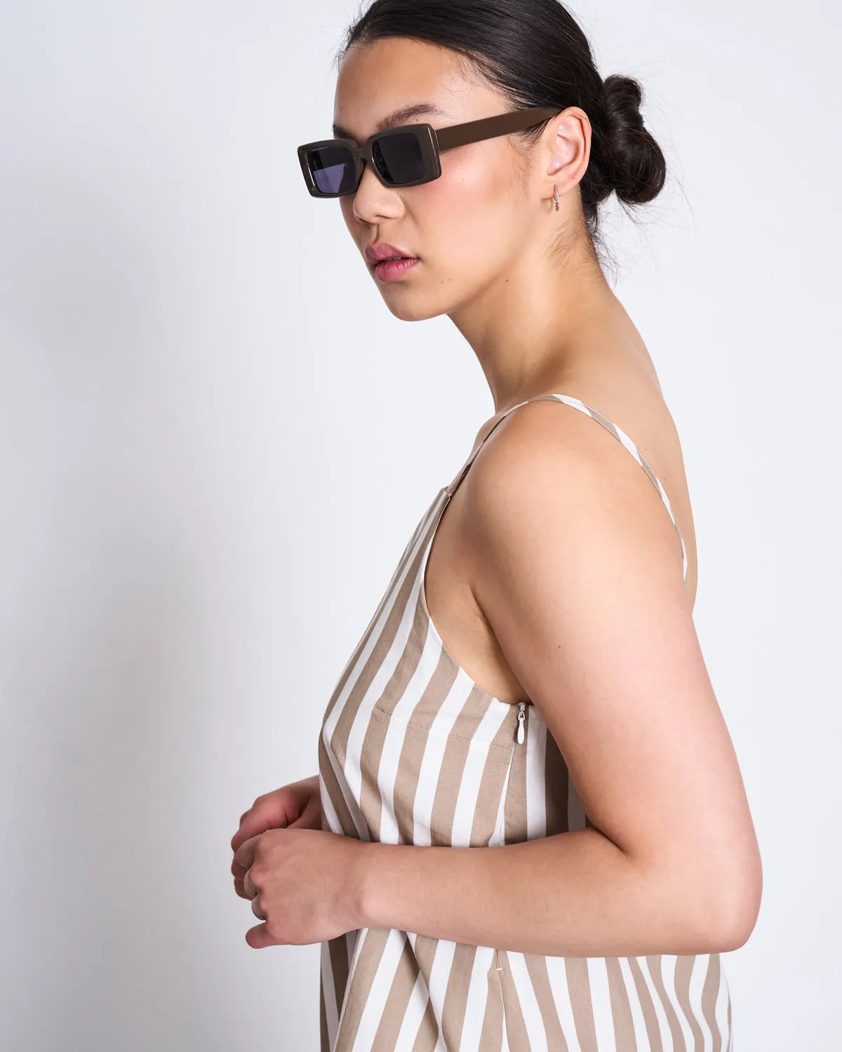 MINI DRESS ALLOA CAMEL STRIPED sold by JAN 'N JUNE product image thumbnail 3