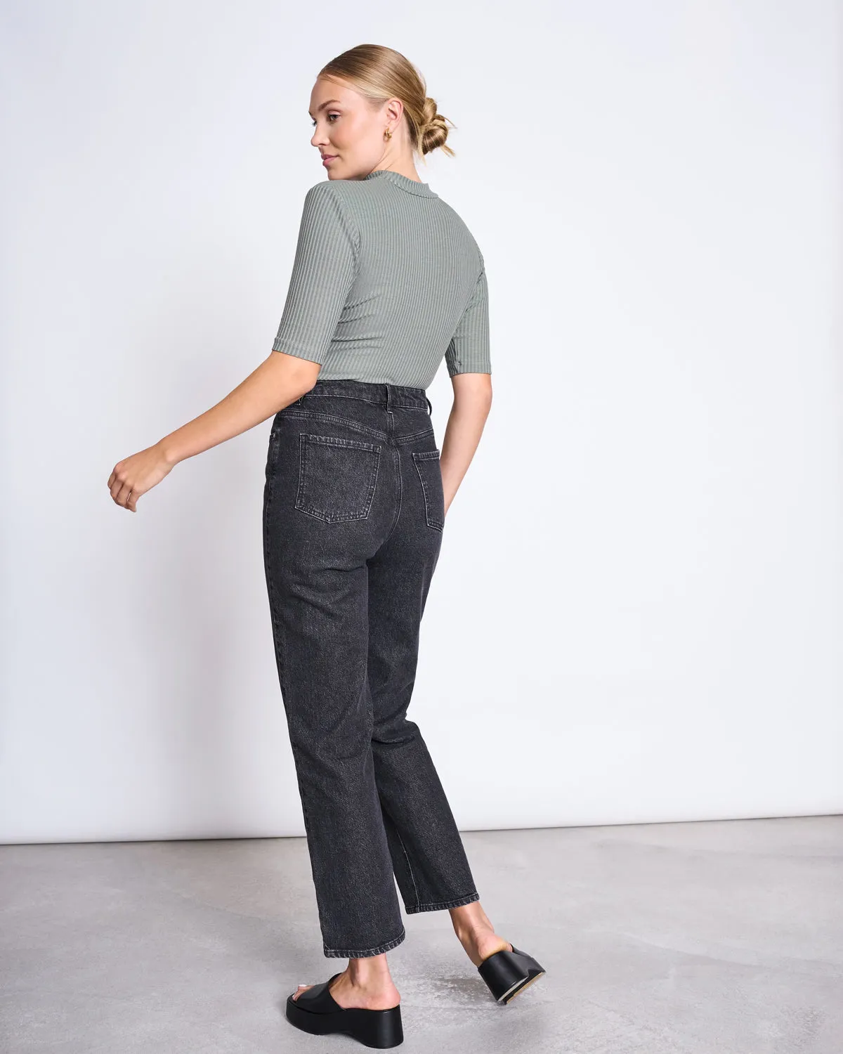 TENCEL™ LYOCELL RIB T-SHIRT NINA SEA SPRAY sold by JAN 'N JUNE product image thumbnail 4