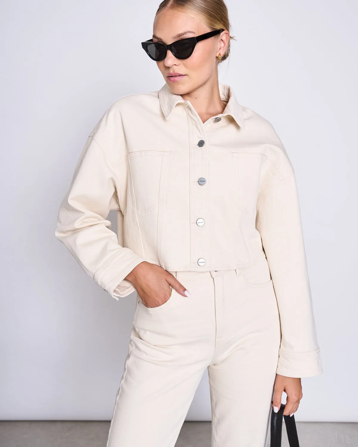 STRAIGHT LEG JEANS ALBA ECRU sold by JAN 'N JUNE product image thumbnail 4