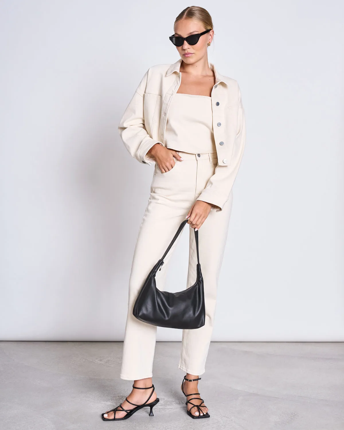 STRAIGHT LEG JEANS ALBA ECRU sold by JAN 'N JUNE product image thumbnail 3