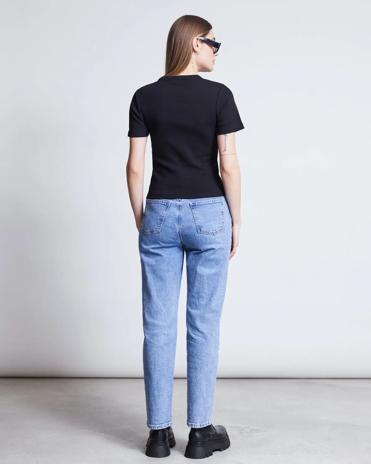 RIB T-SHIRT NILE BLACK GOTS sold by JAN 'N JUNE product image thumbnail 4