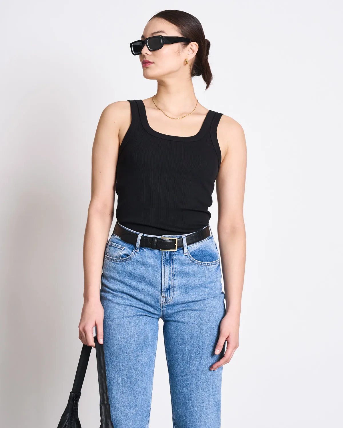 RIB TOP TALLI BLACK GOTS sold by JAN 'N JUNE product image thumbnail 3
