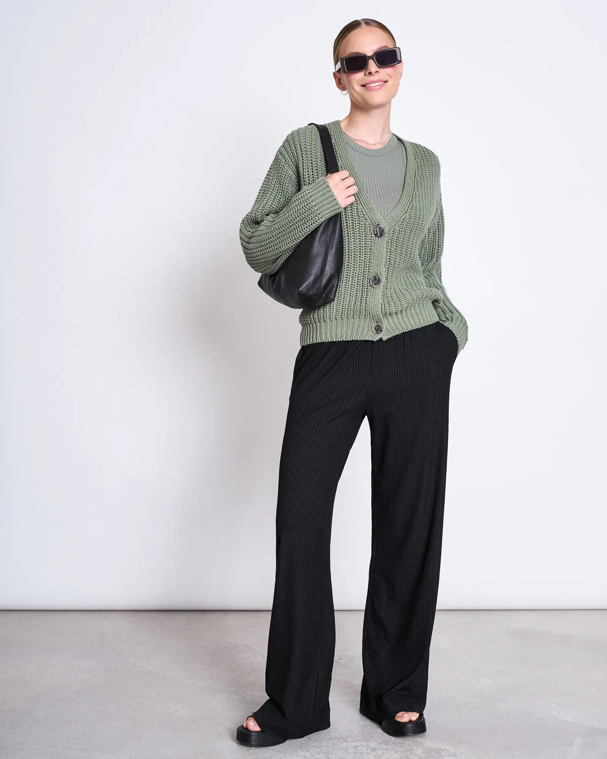 CHUNKY CARDIGAN LENA SEA SPRAY GOTS sold by JAN 'N JUNE product image thumbnail 4