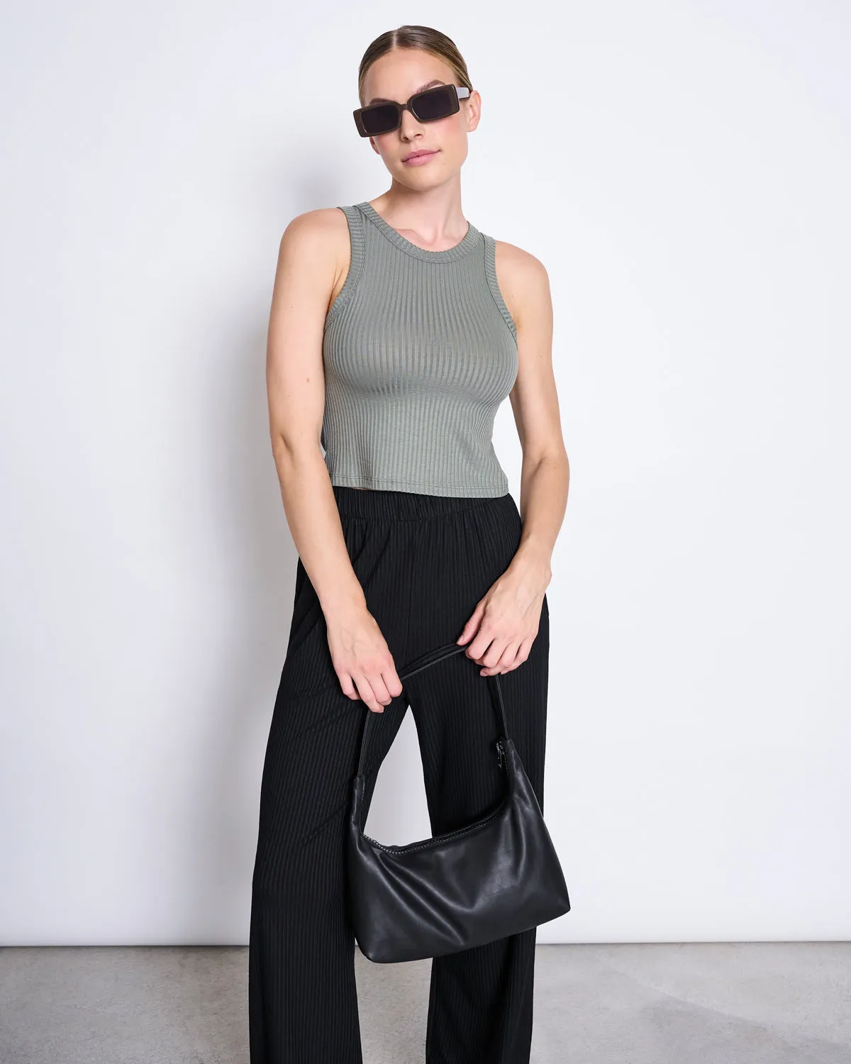 TENCEL™ LYOCELL RIB TANK TOP PORTO SEA SPRAY sold by JAN 'N JUNE