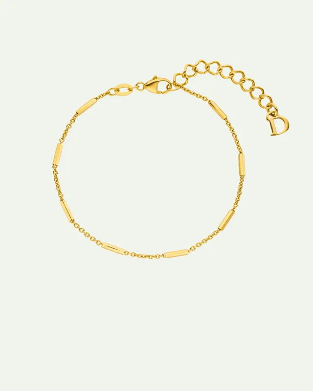 DEAR DARLING BERLIN DELICATE BRACELET WITH FINE BARS GOLD made by JAN 'N JUNE