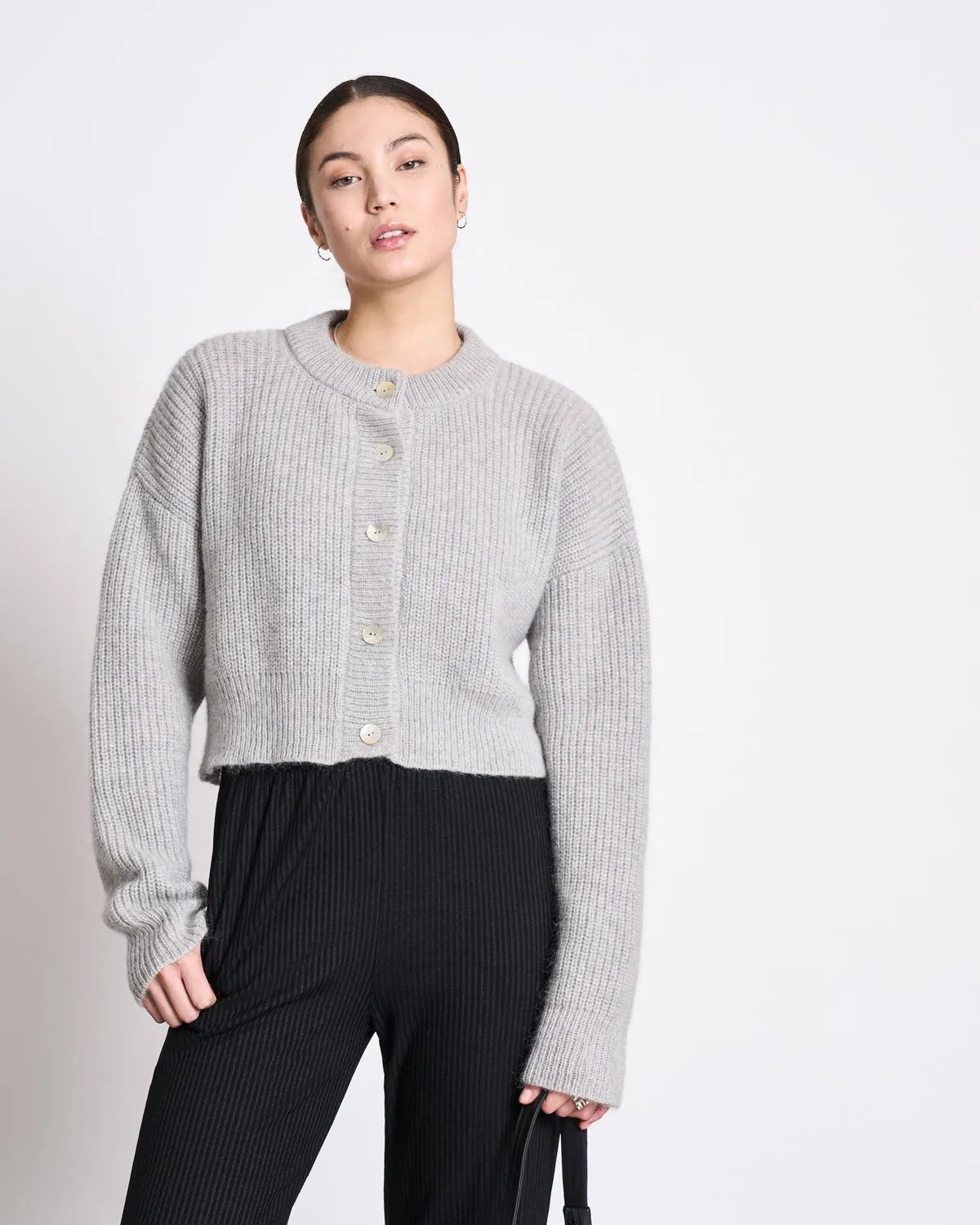 WOOLY CARDIGAN BENI LIGHT GREY sold by JAN 'N JUNE product image thumbnail 4