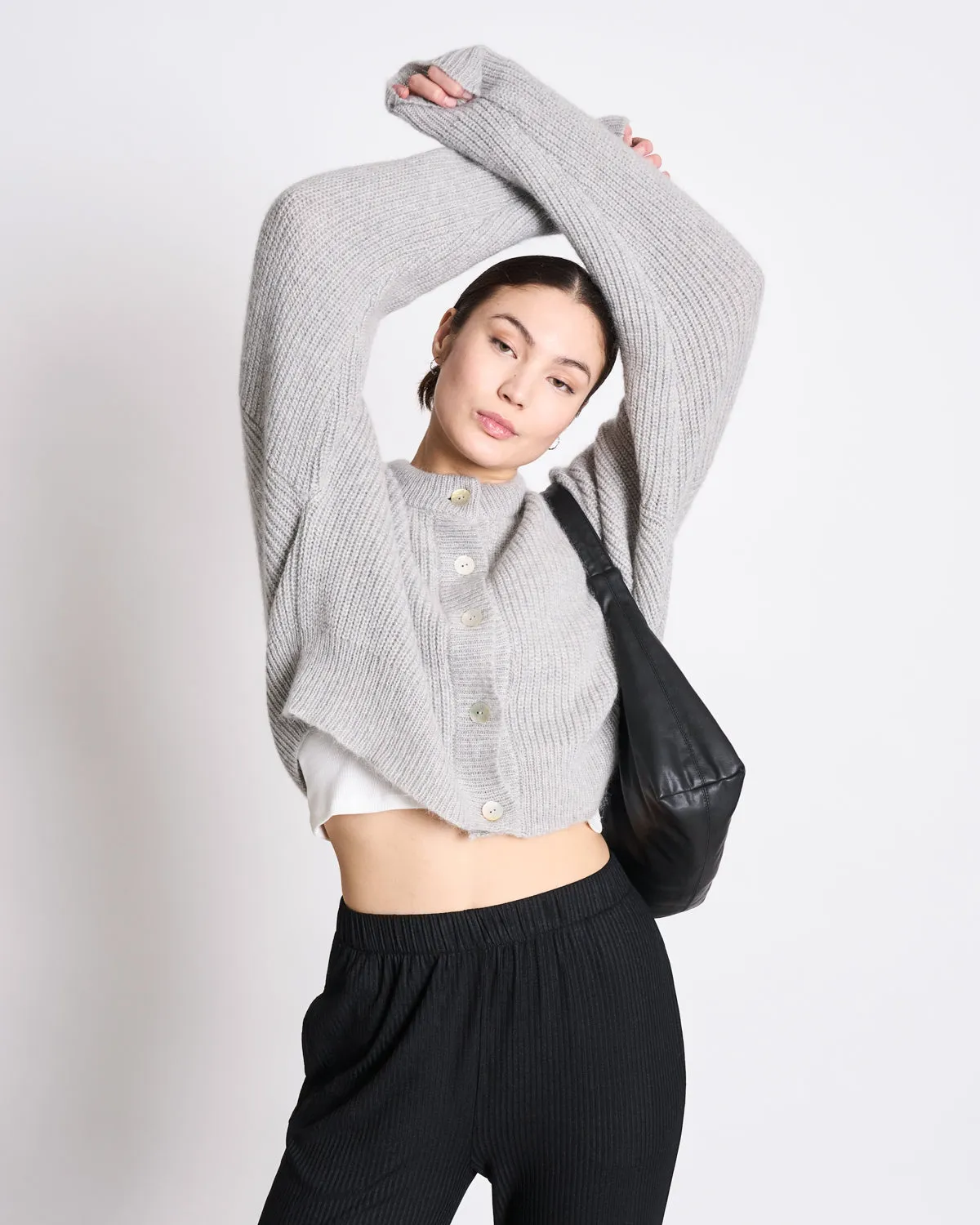 WOOLY CARDIGAN BENI LIGHT GREY sold by JAN 'N JUNE product image thumbnail 3