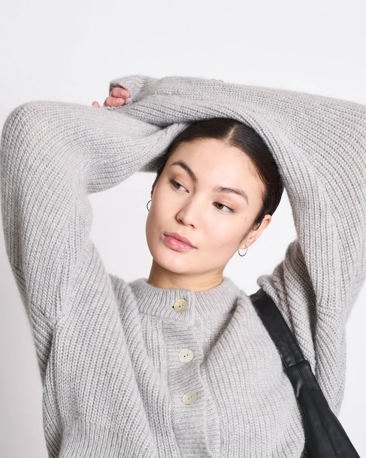 WOOLY CARDIGAN BENI LIGHT GREY sold by JAN 'N JUNE product image thumbnail 5