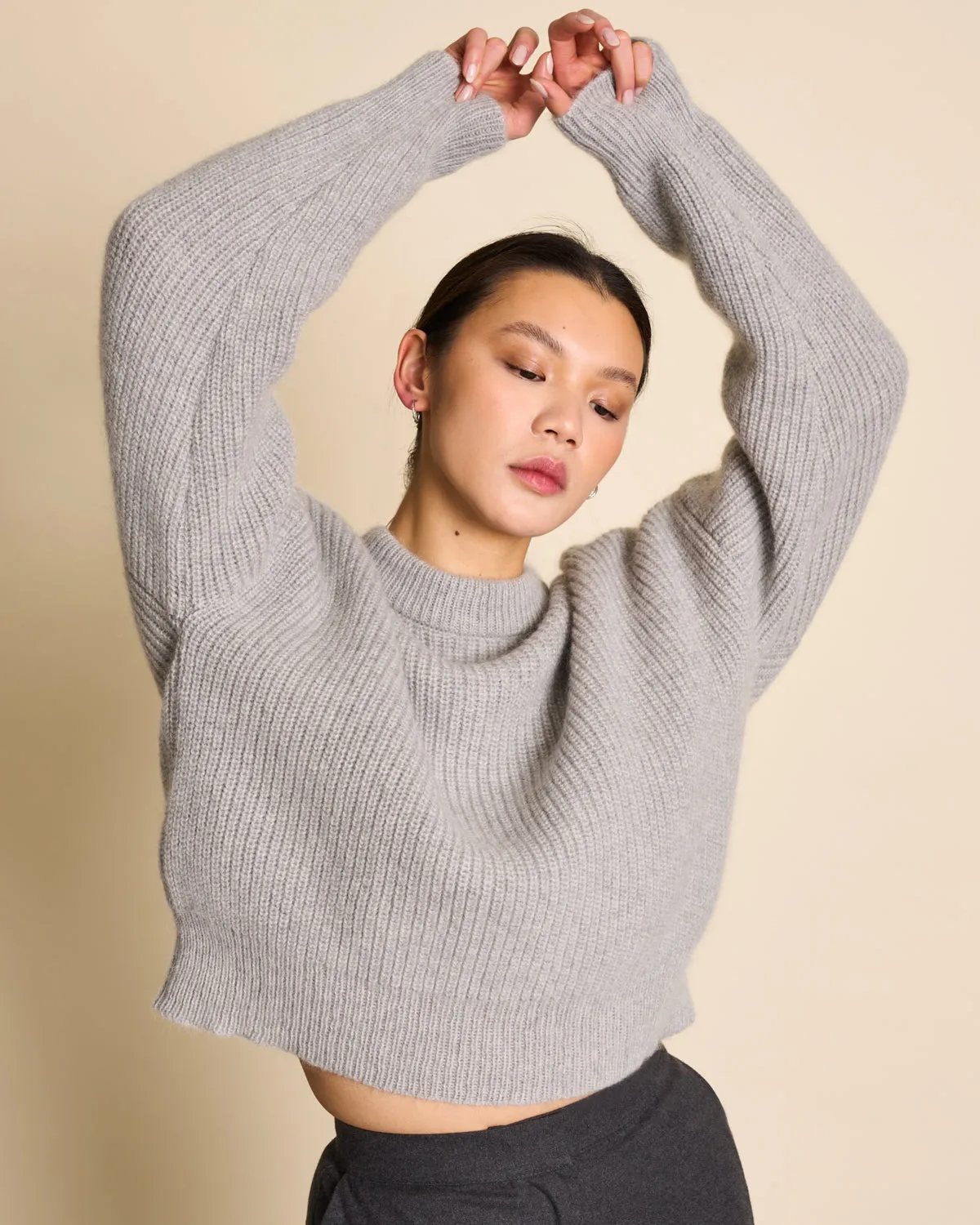 WOOLY JUMPER ANI LIGHT GREY sold by JAN 'N JUNE product image thumbnail 4