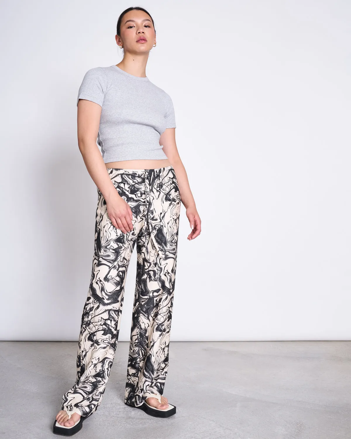 RIB T-SHIRT NILE LIGHT GREY GOTS sold by JAN 'N JUNE product image thumbnail 2