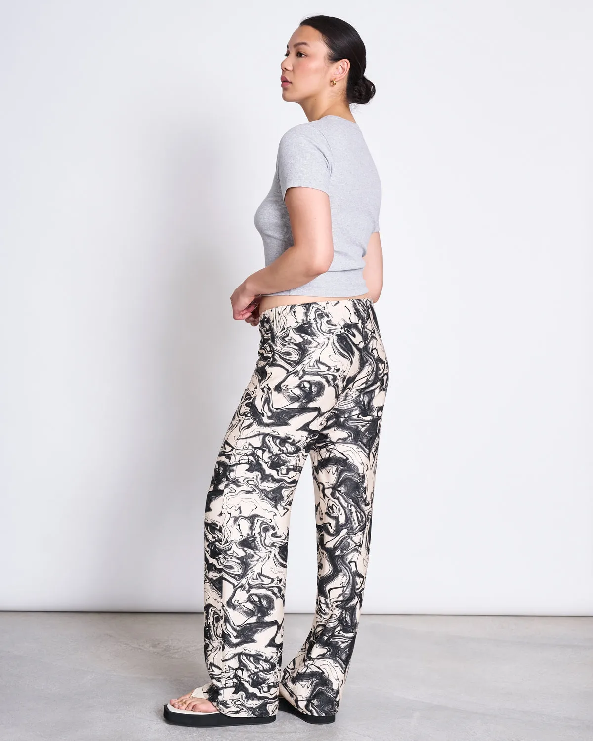 RIB T-SHIRT NILE LIGHT GREY GOTS sold by JAN 'N JUNE product image thumbnail 4