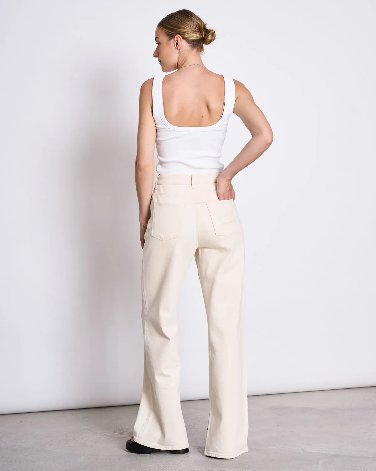 RIB TOP TALLI WHITE GOTS sold by JAN 'N JUNE product image thumbnail 5