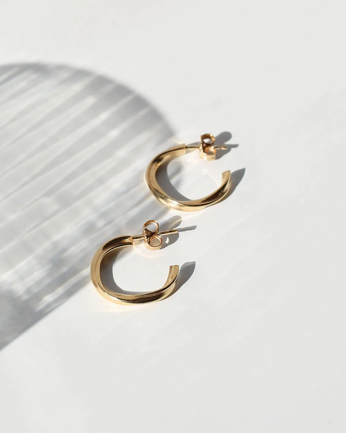DEAR DARLING BERLIN ELEGANT TWISTED HOOP EARRINGS GOLD sold by JAN 'N JUNE