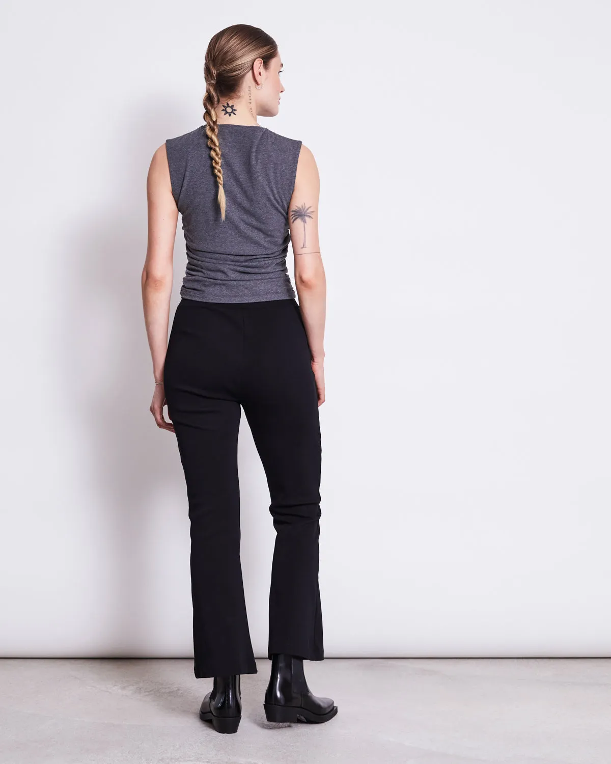 FLARED PANTS MIOSA BLACK GOTS sold by JAN 'N JUNE product image thumbnail 5