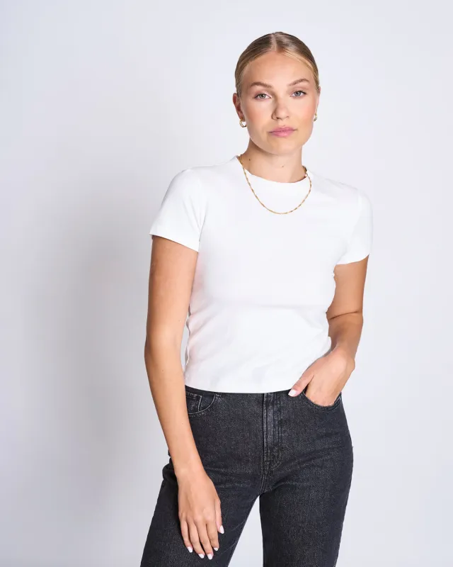 T-SHIRT PALOOMA WHITE GOTS sold by JAN 'N JUNE