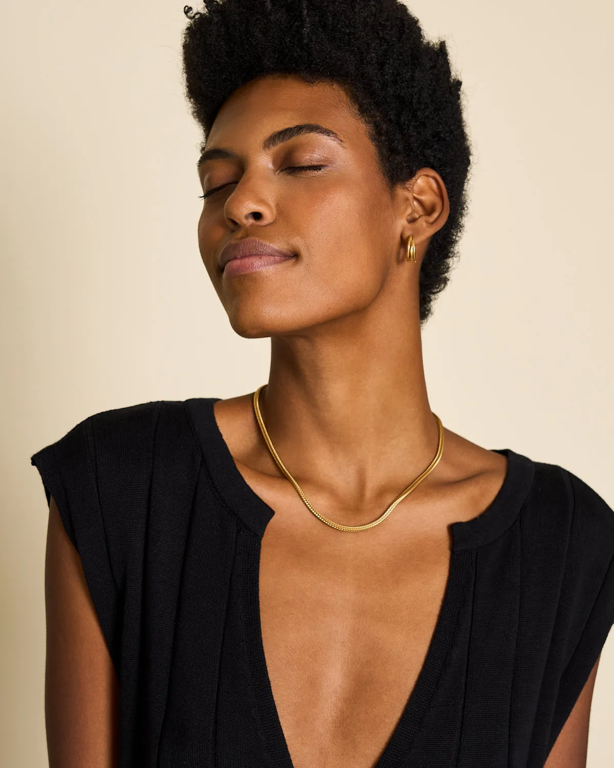 DEAR DARLING BERLIN ELEGANT FOXTAIL NECKLACE GOLD sold by JAN 'N JUNE product image thumbnail 3