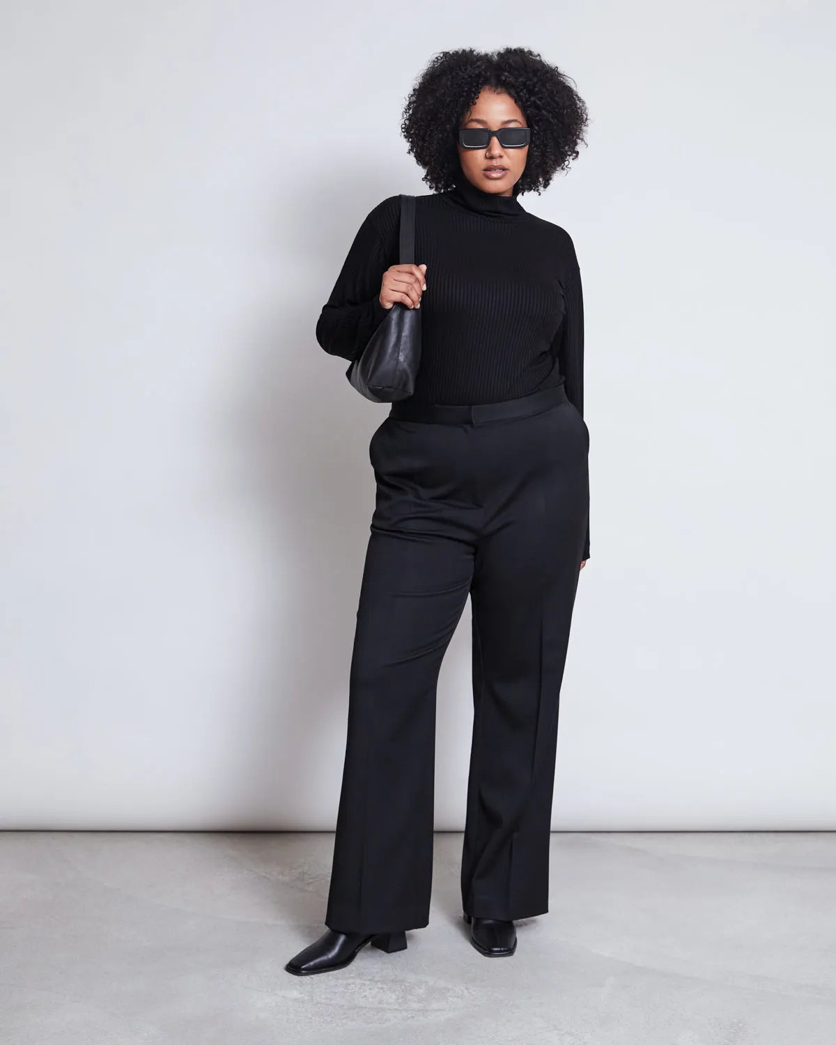 TENCEL™ LYOCELL RIB TURTLENECK MIO BLACK sold by JAN 'N JUNE product image thumbnail 5