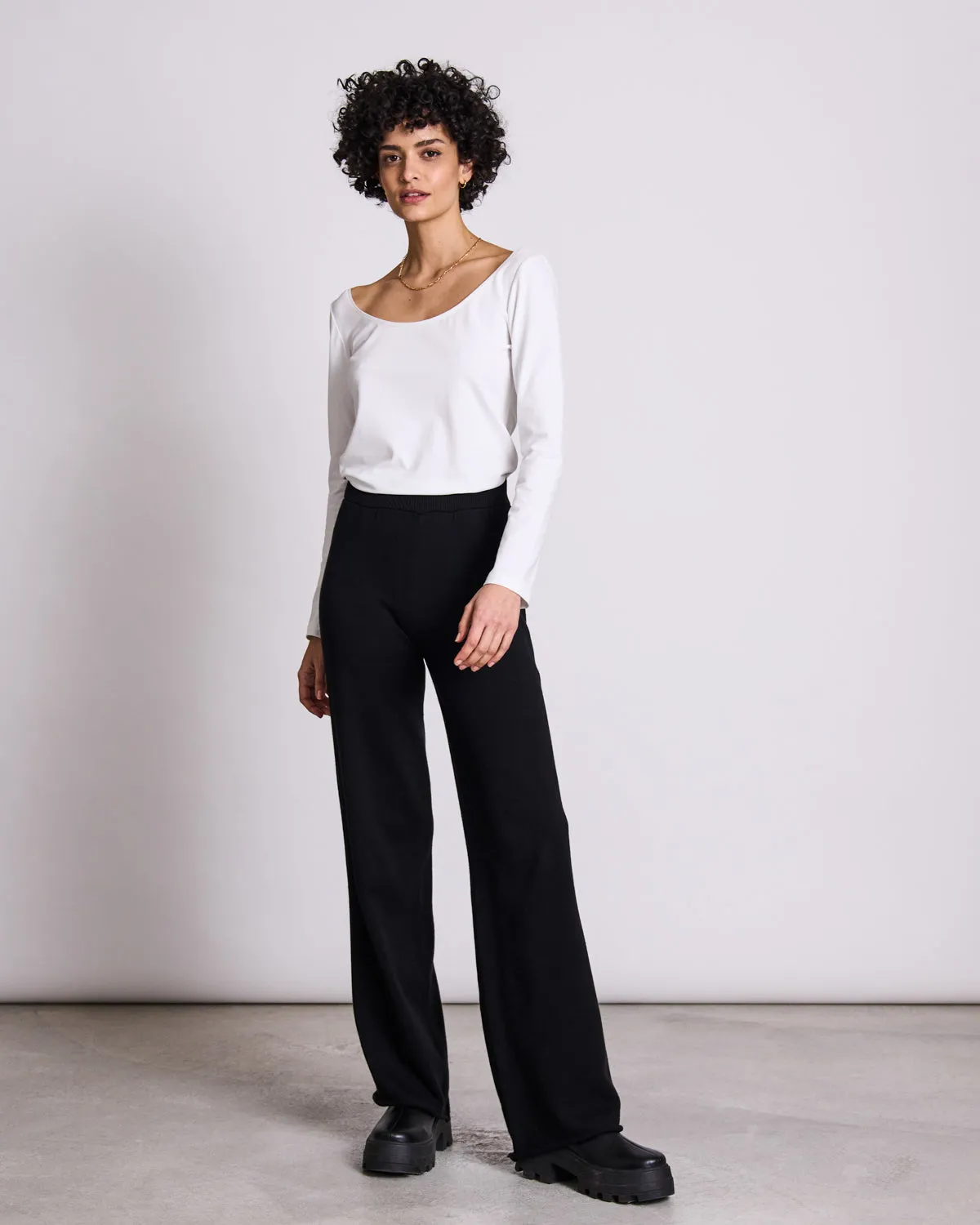 COTTON LONGSLEEVE SCOOP WHITE sold by JAN 'N JUNE product image thumbnail 2