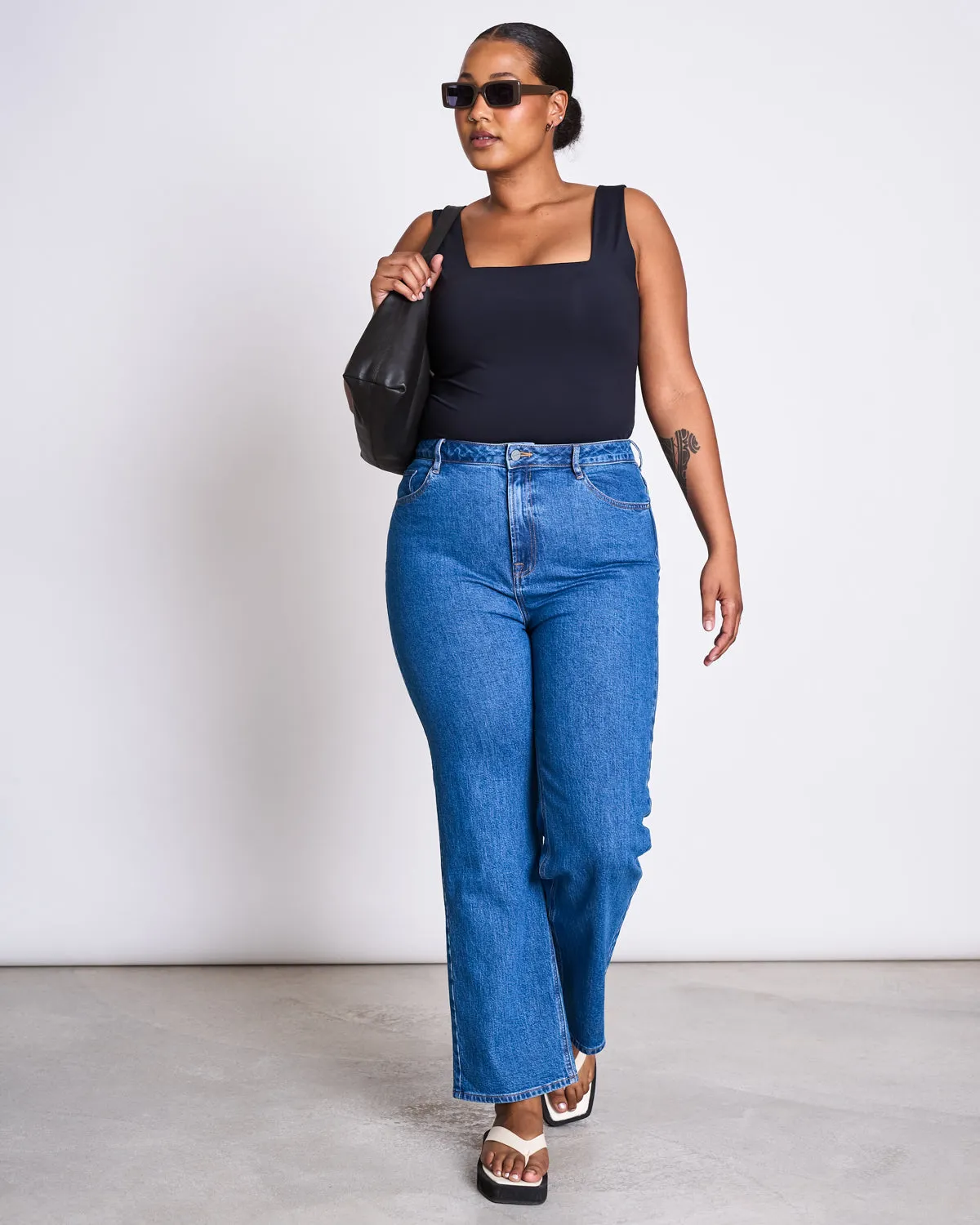 STRAIGHT LEG JEANS ALBA MID BLUE sold by JAN 'N JUNE product image thumbnail 2