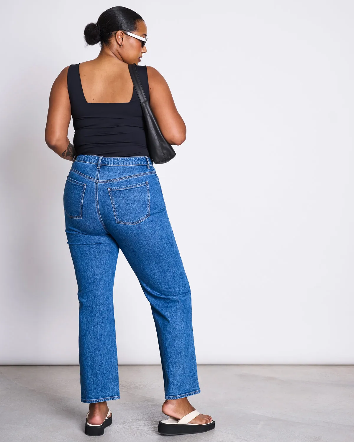 STRAIGHT LEG JEANS ALBA MID BLUE sold by JAN 'N JUNE product image thumbnail 5