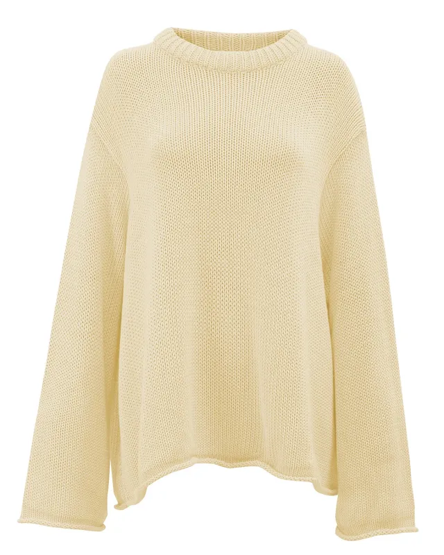 JUMPER SONA BUTTERMILK GOTS sold by JAN 'N JUNE