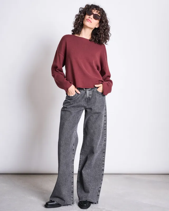 LIGHT KNIT JUMPER WILLIAMSBURG INTENSE RUST GOTS sold by JAN 'N JUNE