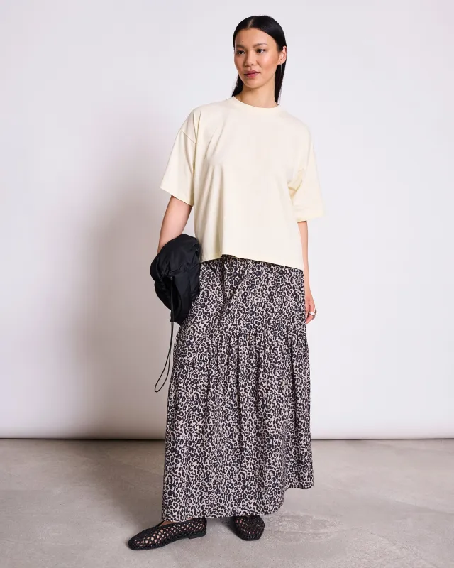 BOXY T-SHIRT TEMEL BUTTERMILK sold by JAN 'N JUNE