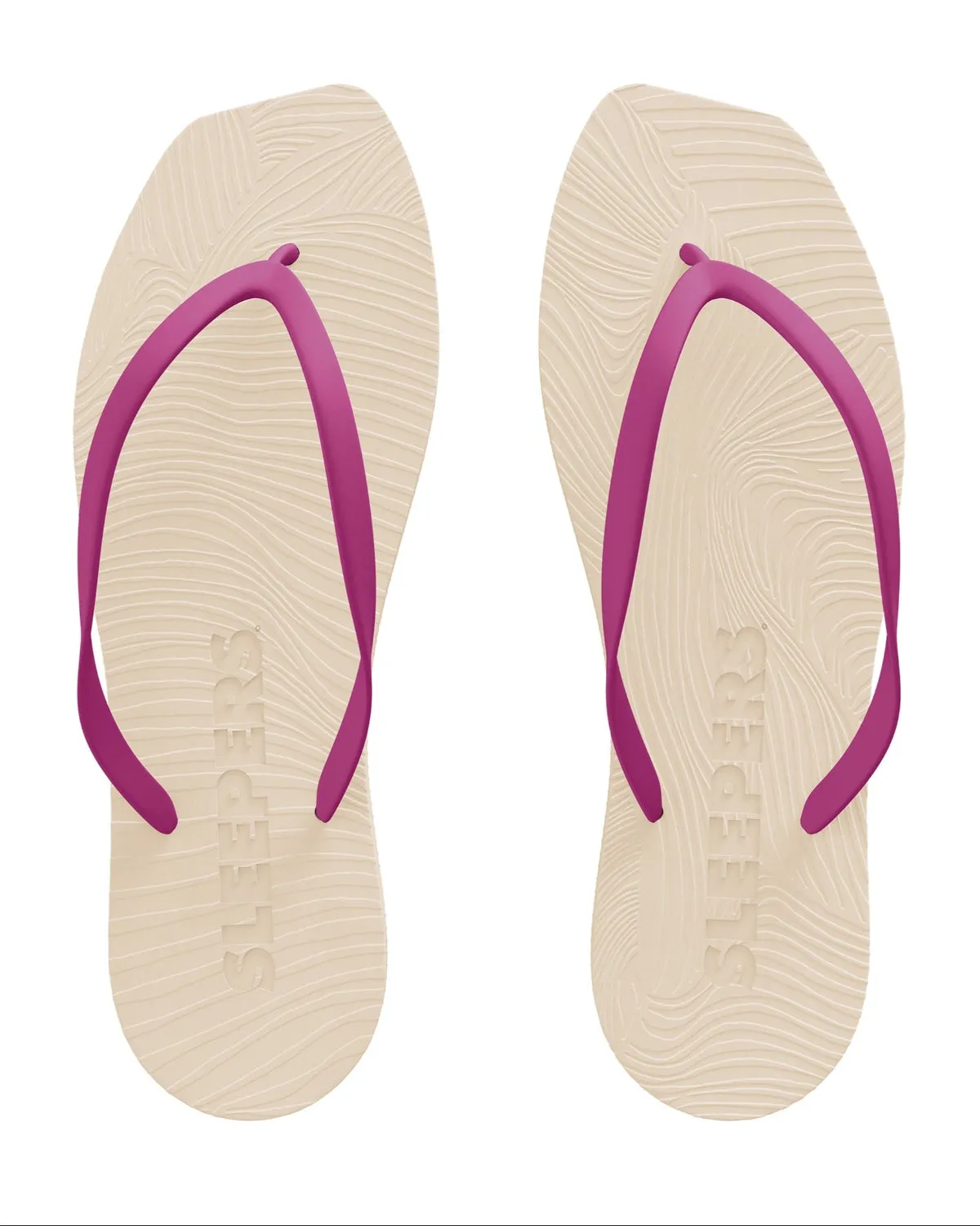 SLEEPERS TAPERED FLIP FLOPS EGGNOG FUCSIA sold by JAN 'N JUNE product image thumbnail 2