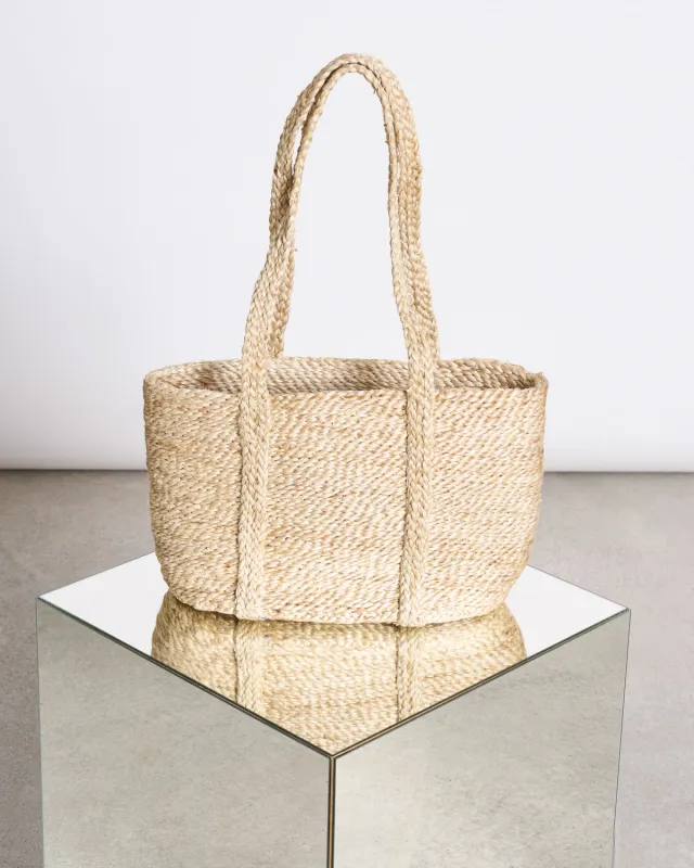 SHOPPING BASKET JUTE LONG HANDLE sold by JAN 'N JUNE